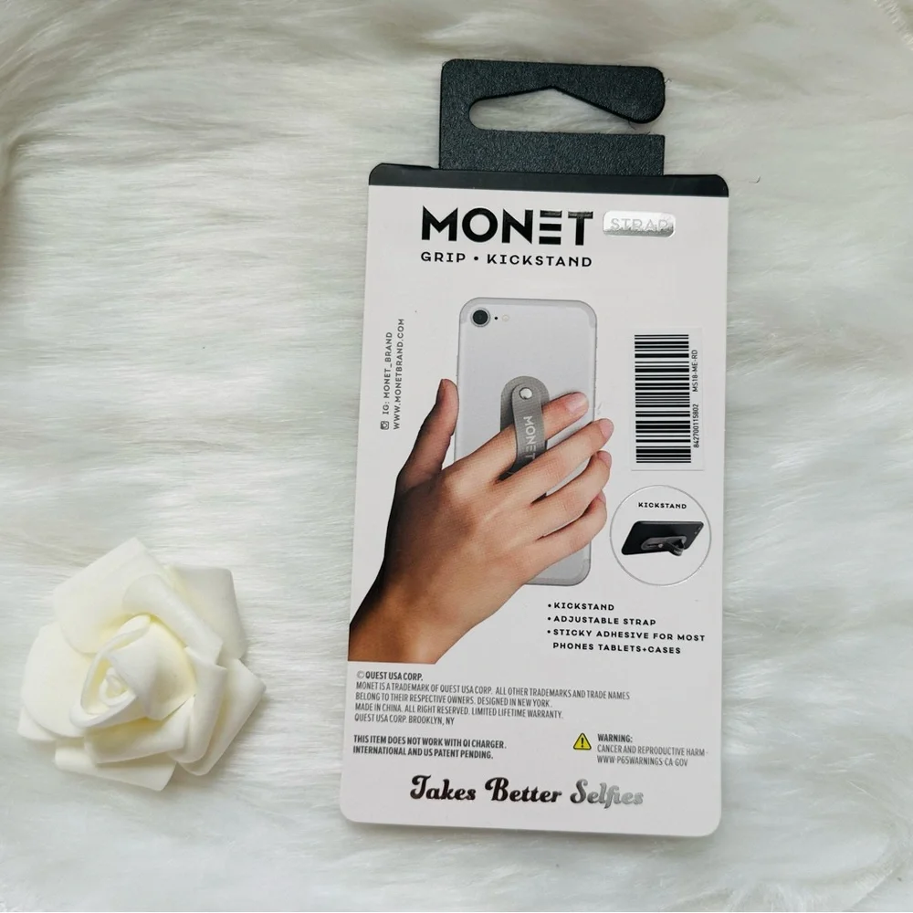 Monet Strap Grip Kickstand Universal Phone Holder - NWT